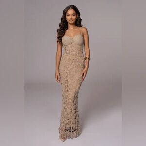 JLUXLABEL- Sand Odyssey Maxi Dress Beach-to-Evening Maxi Size XS